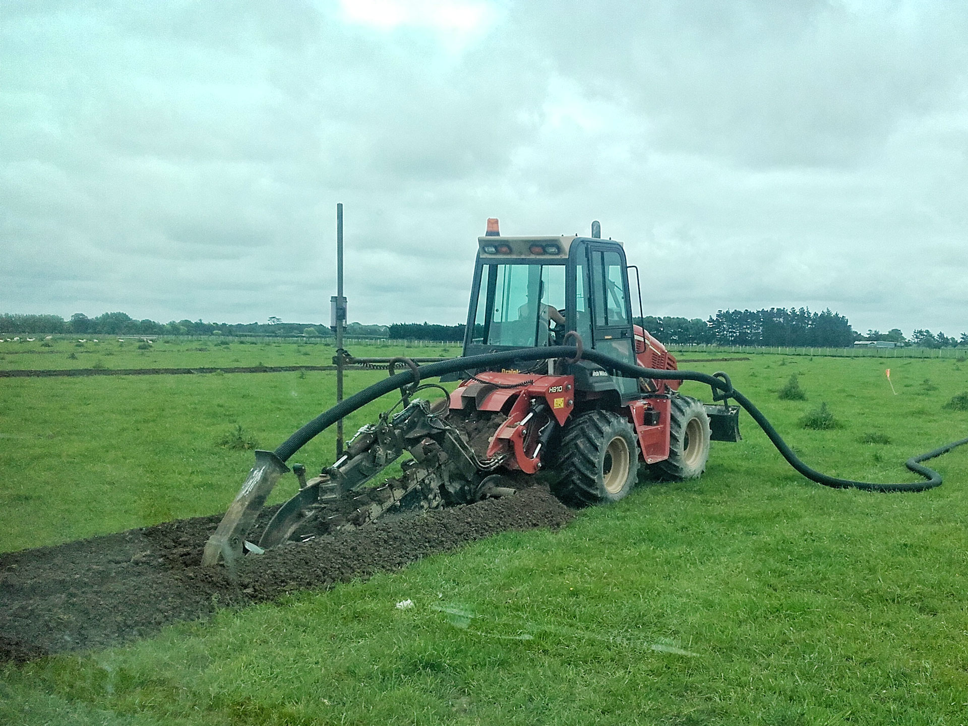 Longburn Draining Ditchwitch Trencher